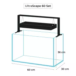AquaEL akvarijní set Ultrascape 60 FOREST<br><em>Ilustrační obrázek - může obsahovat dekorace, další produkty a vybavení, které nejsou součástí a musí se dokoupit samostatně.</em>