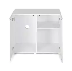 AquaEL akvarijní skříňka Ultrascape 90 SNOW<br><em>Ilustrační obrázek - může obsahovat dekorace, další produkty a vybavení, které nejsou součástí a musí se dokoupit samostatně.</em>
