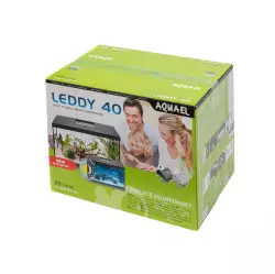 AquaEl Akvarijní set LEDDY PLUS 40 Day&Night 2.0 černý<br><em>Ilustrační obrázek - může obsahovat dekorace, další produkty a vybavení, které nejsou součástí a musí se dokoupit samostatně.</em>