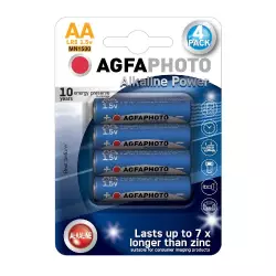 AgfaPhoto Power alkalická baterie LR06/AA, blistr 4ks