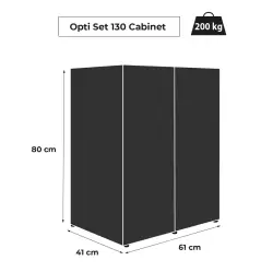 AquaEl Skříňka k akváriu OPTISET 130 černá<br><em>Ilustrační obrázek - může obsahovat dekorace, další produkty a vybavení, které nejsou součástí a musí se dokoupit samostatně.</em>