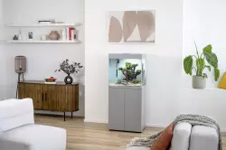 Aquael Akvárium s krytem OPTI SET 130 šedá 2.0<br><em>Ilustrační obrázek - může obsahovat dekorace, další produkty a vybavení, které nejsou součástí a musí se dokoupit samostatně.</em>