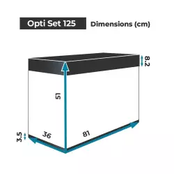 Aquael Akvárium s krytem OPTI SET 125 bílá 2.0<br><em>Ilustrační obrázek - může obsahovat dekorace, další produkty a vybavení, které nejsou součástí a musí se dokoupit samostatně.</em>