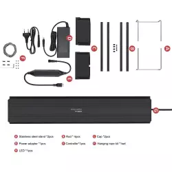 Chihiros Universal LED WRGB 550 včetně stmívače 28W 50-60 cm<br><em>Ilustrační obrázek - může obsahovat dekorace, další produkty a vybavení, které nejsou součástí a musí se dokoupit samostatně.</em>