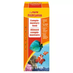 Sera Fishtamin 15ml<br><em>Ilustrační obrázek - může obsahovat dekorace, další produkty a vybavení, které nejsou součástí a musí se dokoupit samostatně.</em>