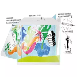 AquaEl LEDDY MINI 30 akvarijní set bílý<br><em>Ilustrační obrázek - může obsahovat dekorace, další produkty a vybavení, které nejsou součástí a musí se dokoupit samostatně.</em>