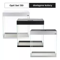 AquaEl Akvárium OPTISET 130 černá 2.0<br><em>Ilustrační obrázek - může obsahovat dekorace, další produkty a vybavení, které nejsou součástí a musí se dokoupit samostatně.</em>