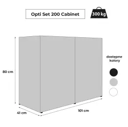 AquaEl Skříňka k akváriu OPTISET 200 šedá<br><em>Ilustrační obrázek - může obsahovat dekorace, další produkty a vybavení, které nejsou součástí a musí se dokoupit samostatně.</em>