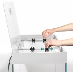 AquaEl Akvárium OPTISET 200 bílá 2.0<br><em>Ilustrační obrázek - může obsahovat dekorace, další produkty a vybavení, které nejsou součástí a musí se dokoupit samostatně.</em>