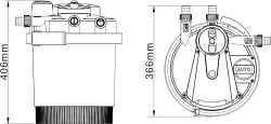 INVITAL tlakový filtr 2500 AUTO jezírkový s UV<br><em>Ilustrační obrázek - může obsahovat dekorace, další produkty a vybavení, které nejsou součástí a musí se dokoupit samostatně.</em>