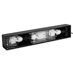 Repti Planet Osvětlení Compact Hood 66x12x9cm<br><em>Ilustrační obrázek - může obsahovat dekorace, další produkty a vybavení, které nejsou součástí a musí se dokoupit samostatně.</em>