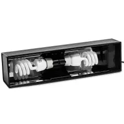 Repti Planet Osvětlení Compact Hood 46x12x9cm<br><em>Ilustrační obrázek - může obsahovat dekorace, další produkty a vybavení, které nejsou součástí a musí se dokoupit samostatně.</em>