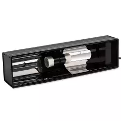 Repti Planet Osvětlení Compact Hood 46x12x9cm<br><em>Ilustrační obrázek - může obsahovat dekorace, další produkty a vybavení, které nejsou součástí a musí se dokoupit samostatně.</em>