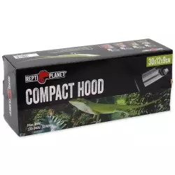 Repti Planet Osvětlení Compact Hood 30x12x9cm<br><em>Ilustrační obrázek - může obsahovat dekorace, další produkty a vybavení, které nejsou součástí a musí se dokoupit samostatně.</em>