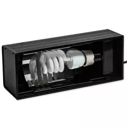 Repti Planet Osvětlení Compact Hood 30x12x9cm<br><em>Ilustrační obrázek - může obsahovat dekorace, další produkty a vybavení, které nejsou součástí a musí se dokoupit samostatně.</em>