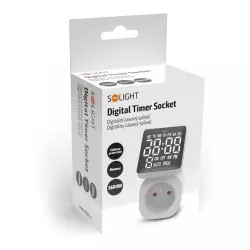 Solight digitální časový spínač hodiny DT36<br><em>Ilustrační obrázek - může obsahovat dekorace, další produkty a vybavení, které nejsou součástí a musí se dokoupit samostatně.</em>