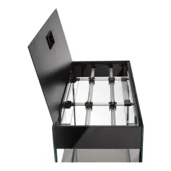 AquaEl Glossy 80 D&N akvarijní set černý<br><em>Ilustrační obrázek - může obsahovat dekorace, další produkty a vybavení, které nejsou součástí a musí se dokoupit samostatně.</em>
