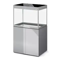 AquaEl Glossy 80 D&N akvarijní set šedý<br><em>Ilustrační obrázek - může obsahovat dekorace, další produkty a vybavení, které nejsou součástí a musí se dokoupit samostatně.</em>