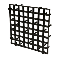 Plastová podkladová mřížka vysoká černá 26x26 cm 