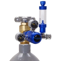 Aquario Redukční ventil CO2 BLUE s jehlovým ventilem + ZDARMA drop-checker a difuzor 