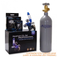 Aquario CO2 set s 2l prázdnou tlakovou lahví s nočním vypínáním + ZDARMA drop-checker a difuzor
