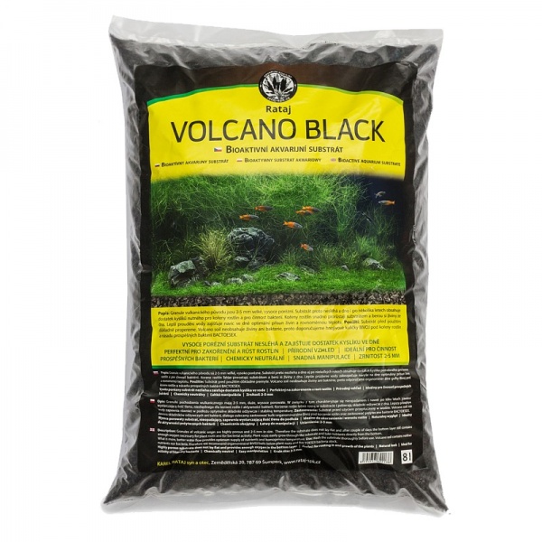 Rataj Volcano black akvarijní substrát 8l